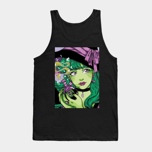 Witchy Halloween Tank Top by bukkbianka